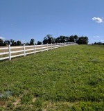 3 rail vinyl fence