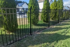 Black aluminum fence