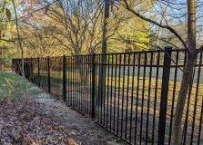 Black aluminum fence