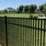 Black aluminum fence