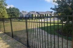 Black aluminum fence