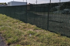 BLACK VINYL COATED  CHAINLIK FENCE