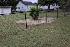 BLACK VINYL COATED  CHAINLIK FENCE