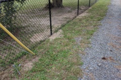 BLACK VINYL COATED  CHAINLIK FENCE