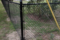 BLACK VINYL COATED  CHAINLIK FENCE
