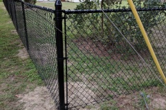 BLACK VINYL COATED  CHAINLIK FENCE