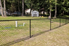 BLACK VINYL COATED  CHAINLIK FENCE