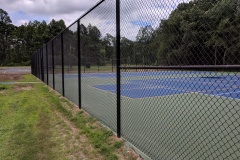 BLACK VINYL COATED  CHAINLIK FENCE