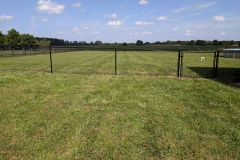 BLACK VINYL COATED  CHAINLIK FENCE