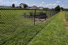 BLACK VINYL COATED  CHAINLIK FENCE