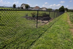 BLACK VINYL COATED  CHAINLIK FENCE