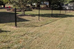 BLACK VINYL COATED  CHAINLIK FENCE