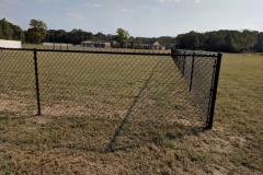 BLACK VINYL COATED  CHAINLIK FENCE