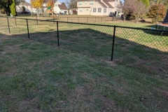 BLACK VINYL COATED  CHAINLIK FENCE