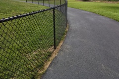 BLACK VINYL COATED  CHAINLIK FENCE