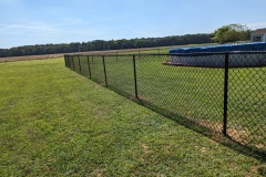 BLACK VINYL COATED  CHAINLIK FENCE