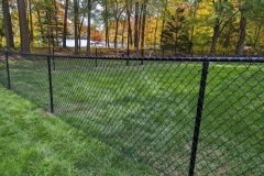 BLACK VINYL COATED  CHAINLIK FENCE