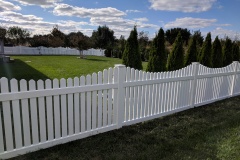 Courtyard-1 white picket fence